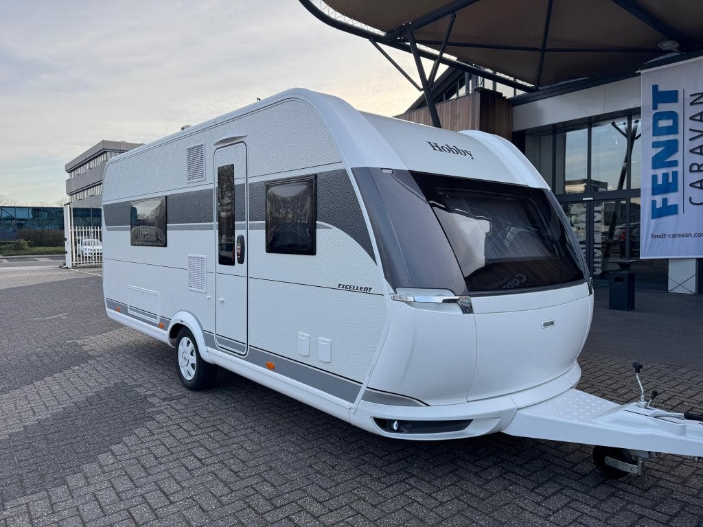Hobby Excellent 540 WFU 2026 MEGA KORTING € 2690,-!, Caravans en Kamperen, Schokbreker, Standaardzit, Bedrijf, 6 tot 7 meter