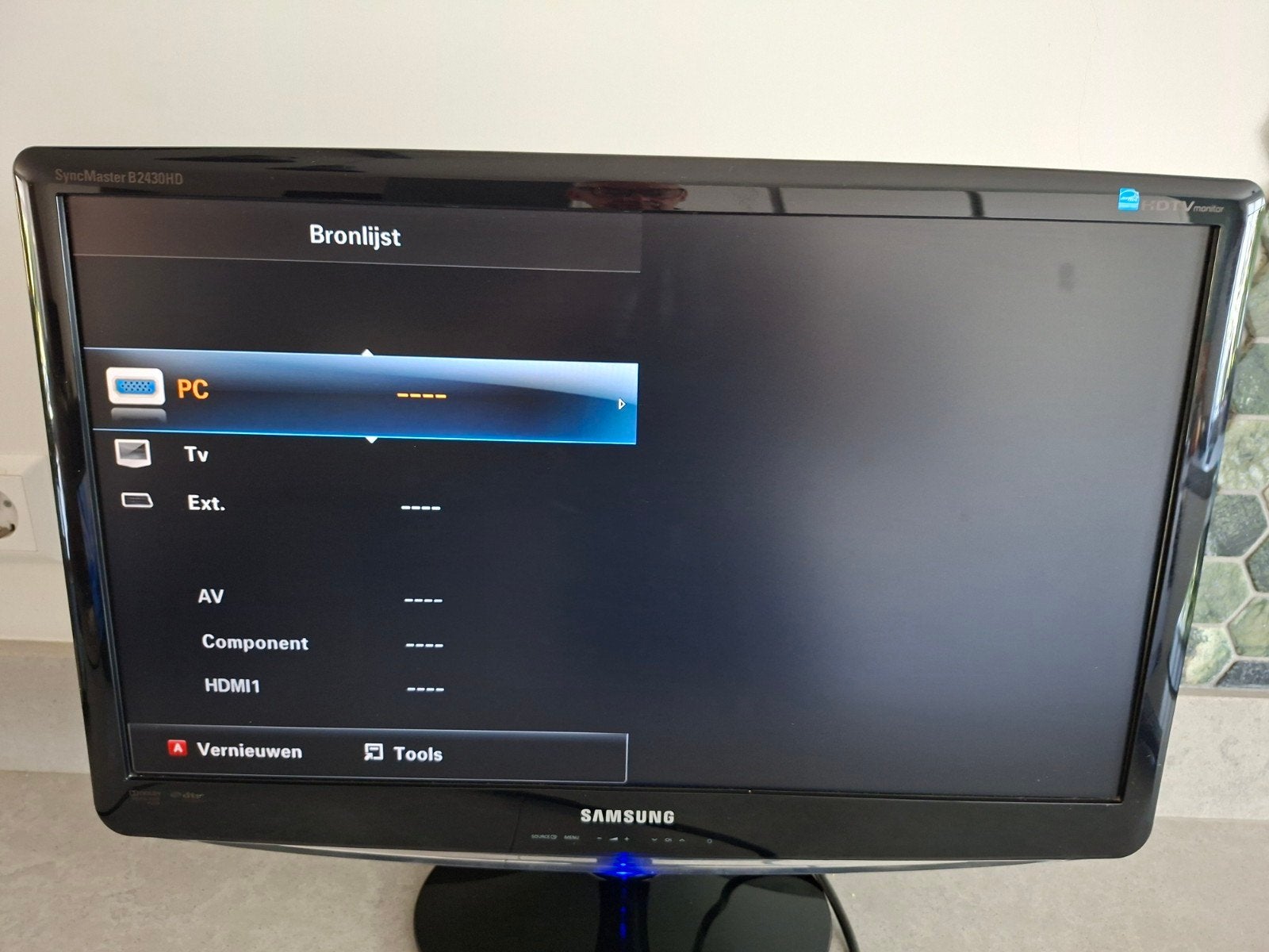 Samsung B2430HD Full HD LCD Monitor/TV - 24 inch, Audio, Tv en Foto, Televisies, Ophalen, Gebruikt, 50 Hz, LCD