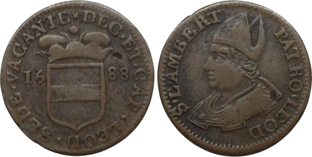 Liard 1688, prinsbisdom Luik, sede vacante, Ophalen of Verzenden, België, Losse munt
