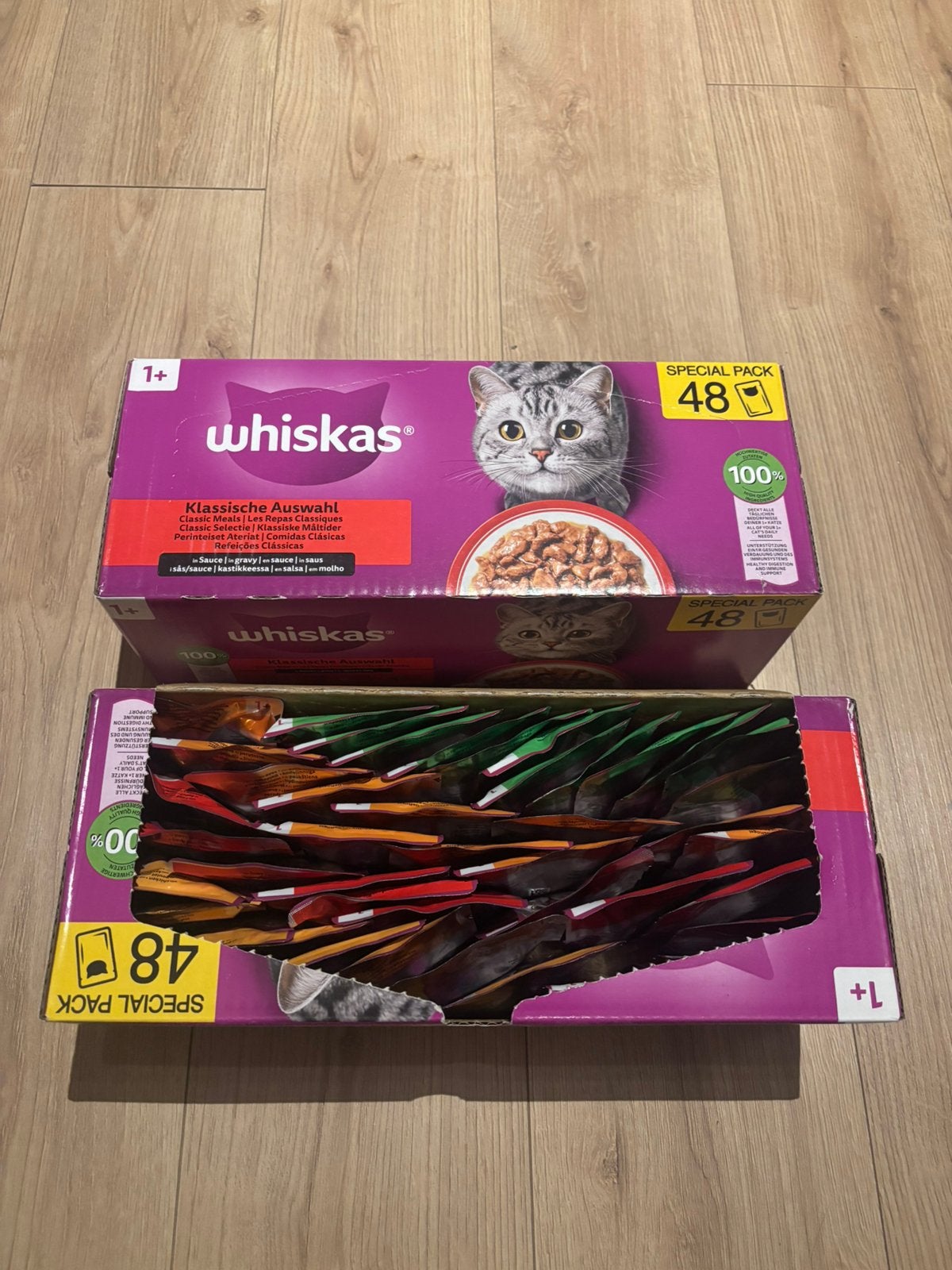 Whiskas 1+, Ophalen, Zo goed als nieuw