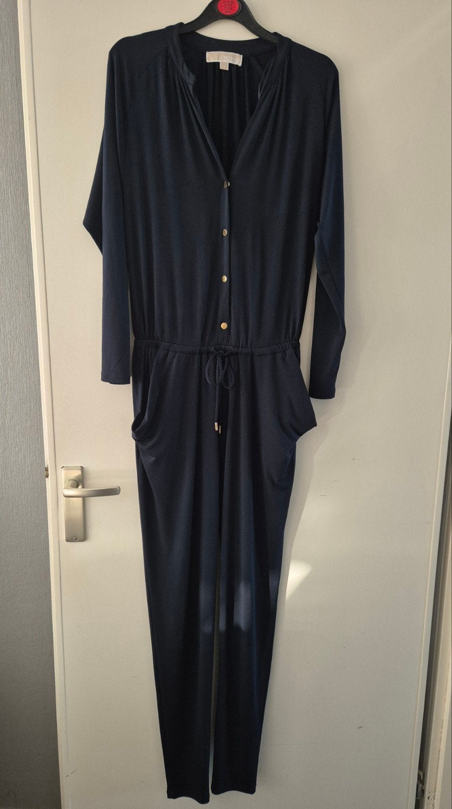 Michael Kors donkerblauwe jumpsuit - Maat XS, Ophalen, Michael Kors, Blauw, Zo goed als nieuw