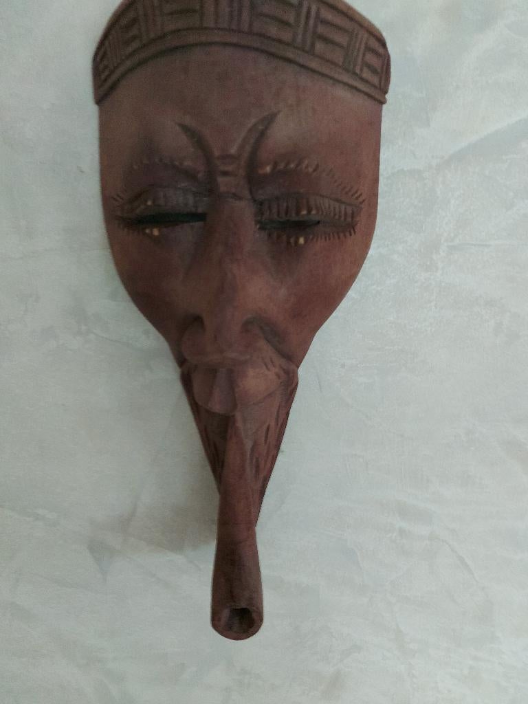 Congolees masker, man met pijp, Verzenden