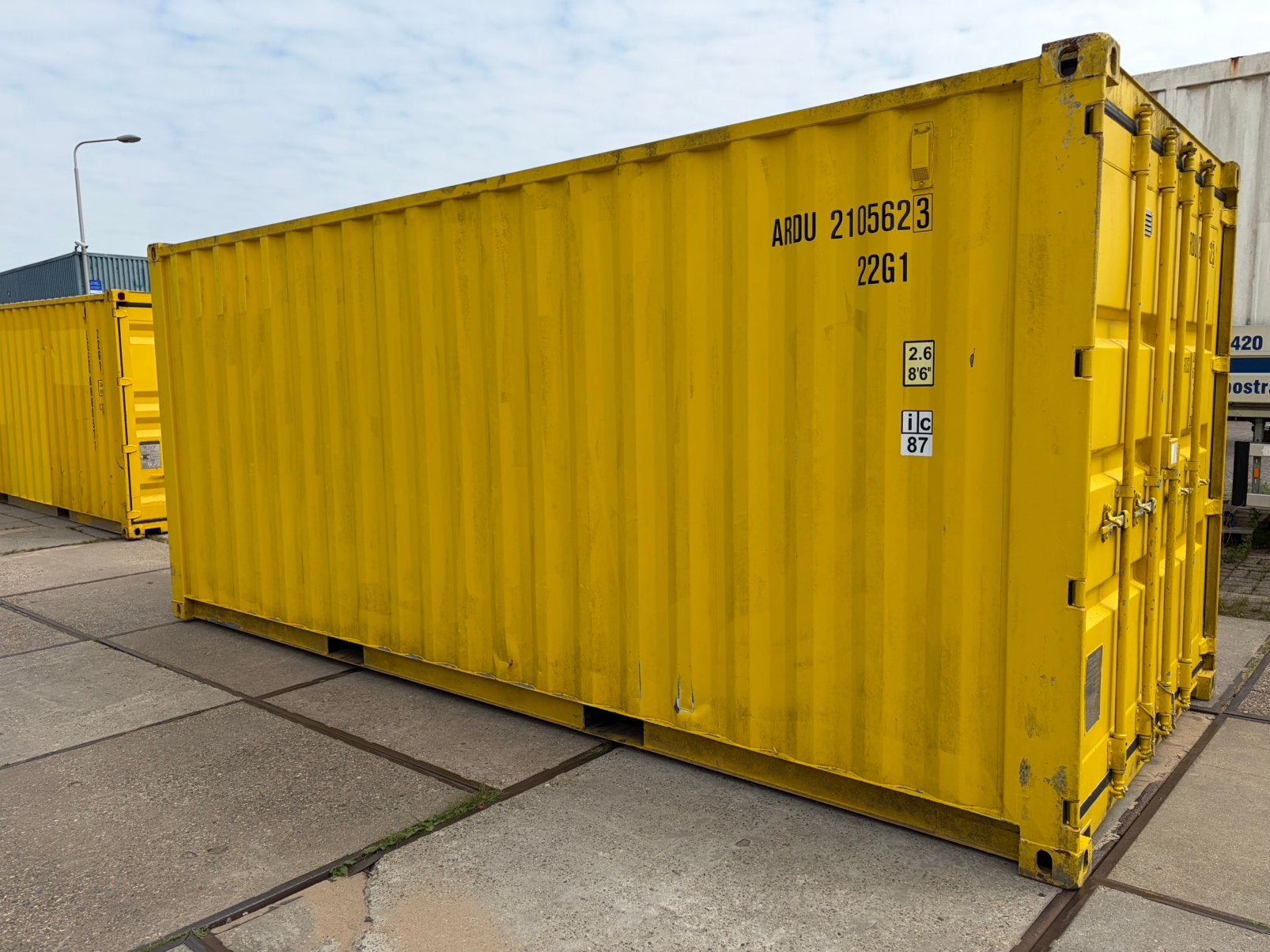 20ft container / opslagcontainer gebruikt, Ophalen