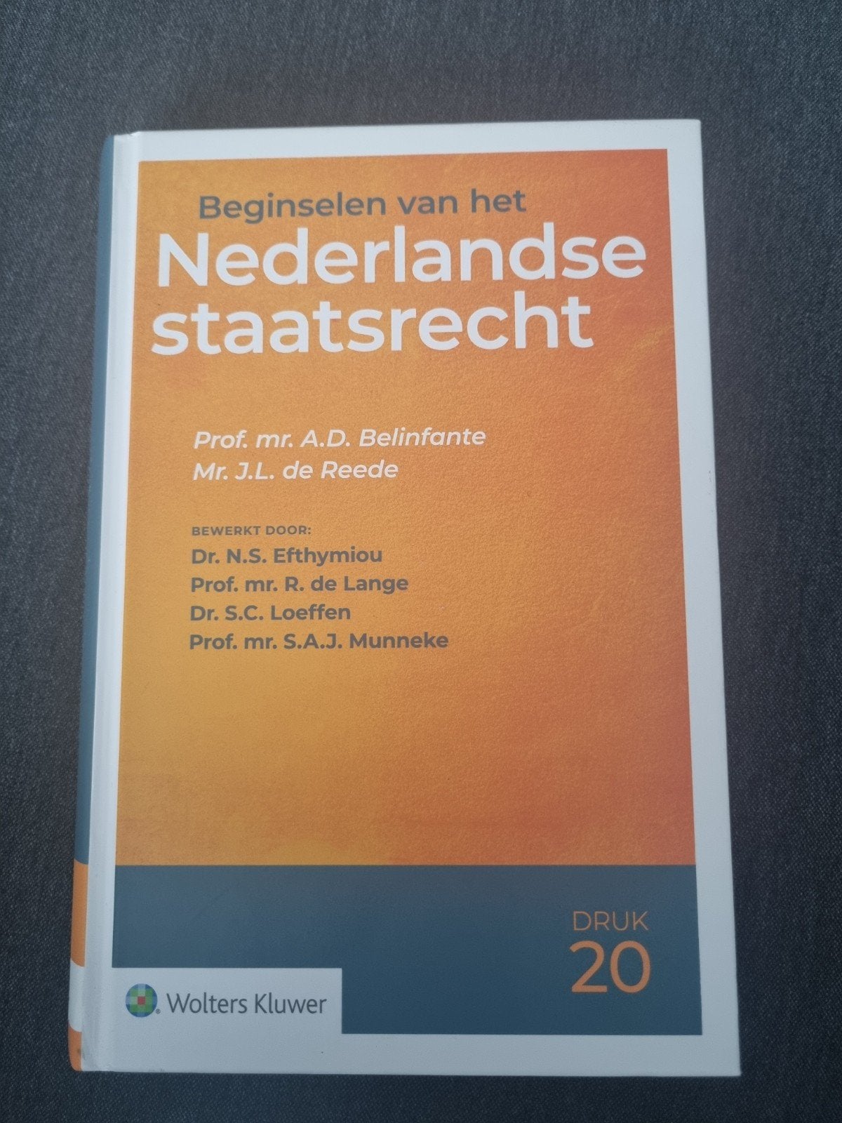 Beginselen van het Nederlandse Staatsrecht - Druk 20, Ophalen of Verzenden, Prof. mr. A.D. Belinfante, Mr. J.L. de Reede, Gamma