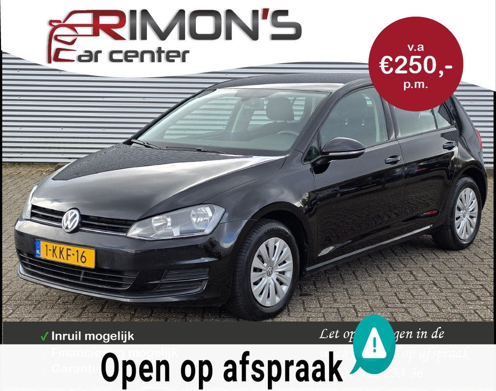 Volkswagen Golf 1.6 TDI Automaat 1Ste Eigenaar Dealer Onderh, Euro 5, Gebruikt, 4 cilinders, Zwart