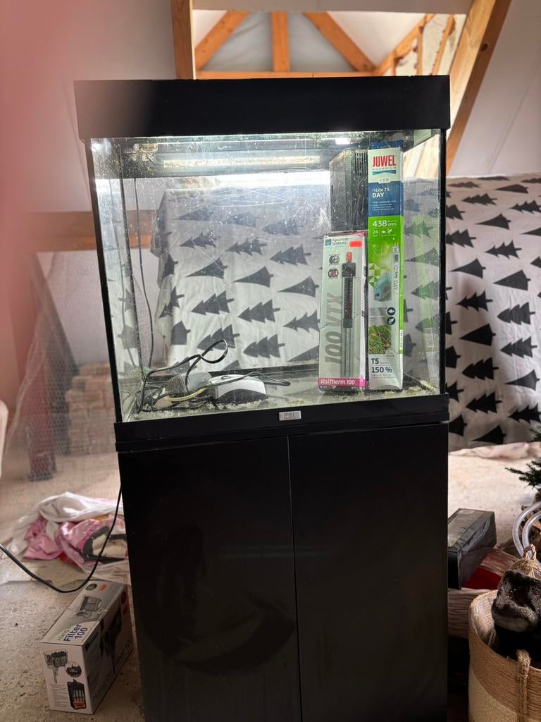 Juwel 125 liter || LEES BESCHRIJVING, Ophalen, Gebruikt, Leeg aquarium, Verwarming