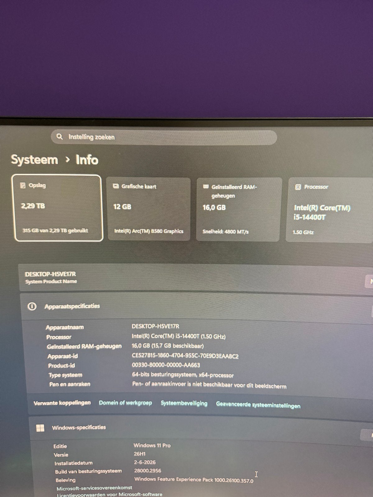 Zo goed als nieuwe pc met 1TB SSD en 16GB RAM, Minder dan 2 Ghz, Ophalen of Verzenden, Zo goed als nieuw, SSD