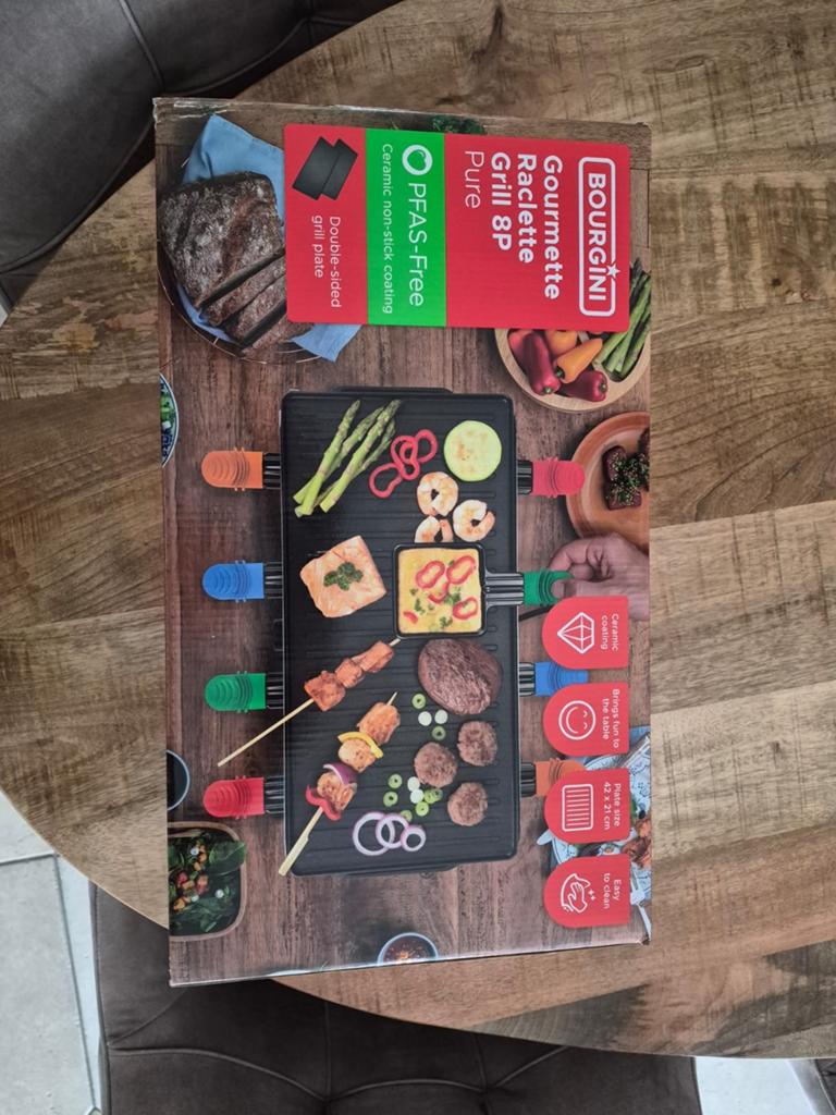 Gourmette grill nieuw 8 persoons, Ophalen, Nieuw, 4 t/m 7 personen