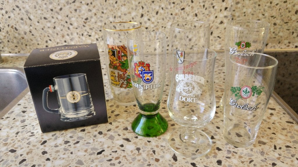 7 diverse bierglazen nieuw en z.g.a.n., Verzamelen, Ophalen of Verzenden, Nieuw, Glas of Glazen, Overige merken