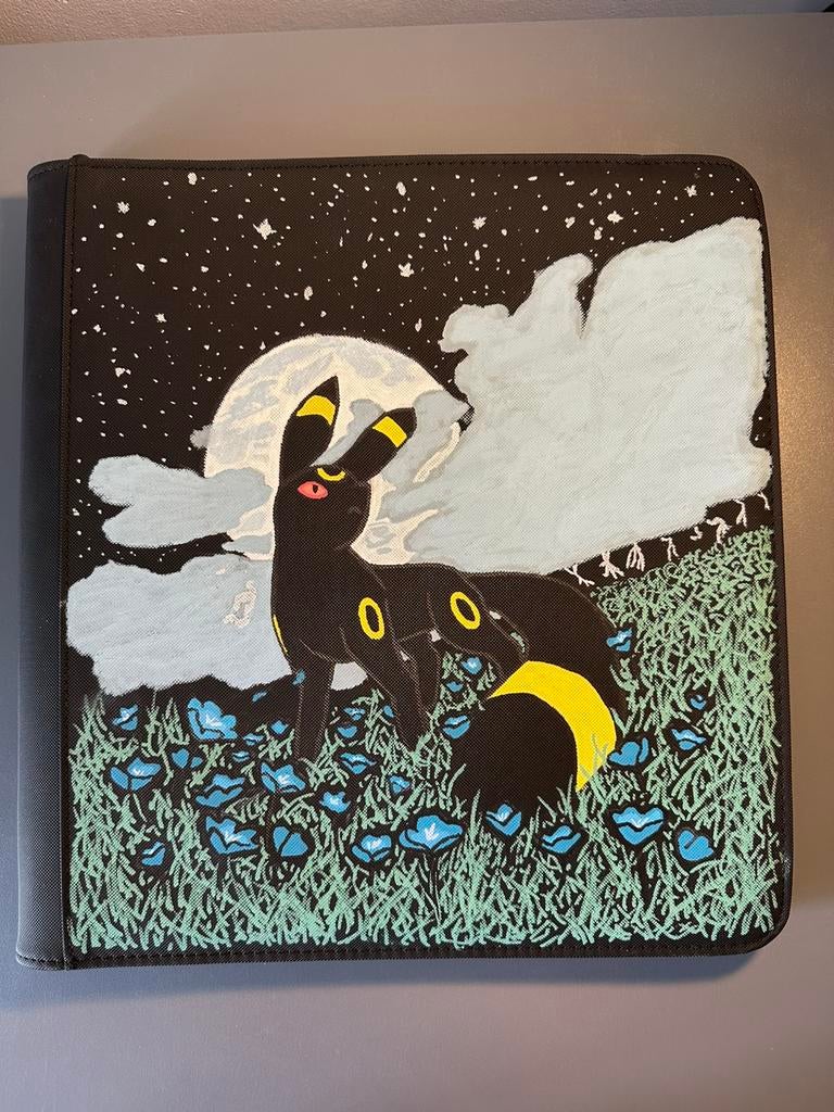 Custom umbreon pokemon 12 pocket binder, Ophalen of Verzenden, Zo goed als nieuw