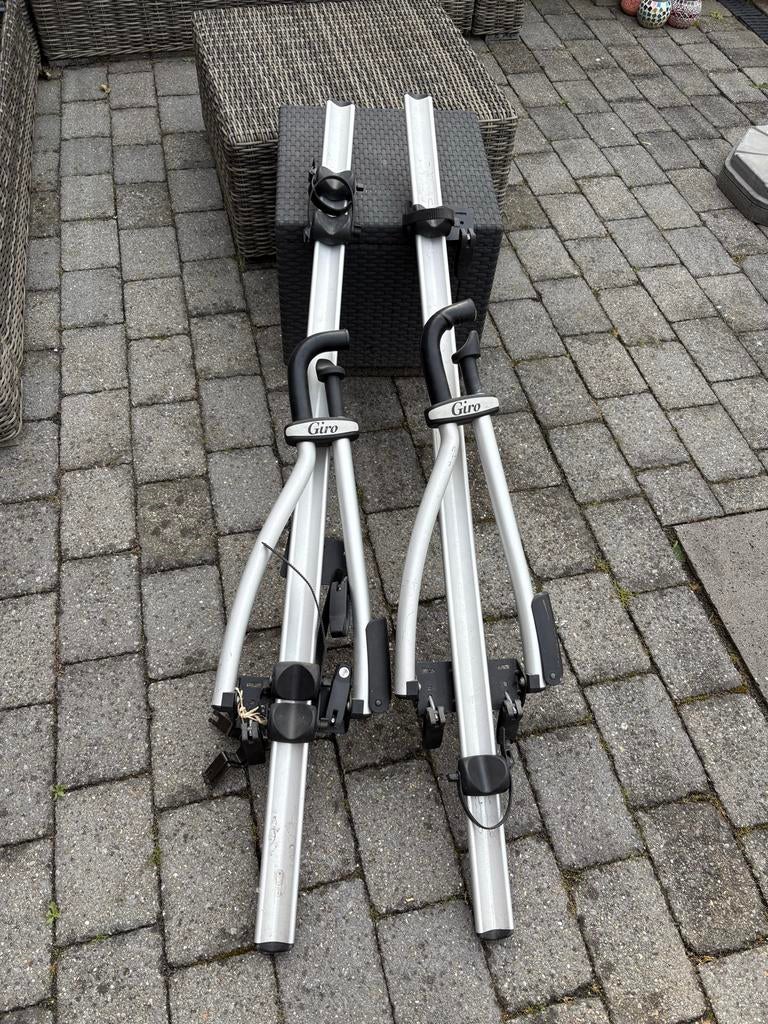 Stevige aluminium fietsendragers voor op dakdragers, Auto diversen, Fietsendragers, Ophalen, 1 fiets, Gebruikt, Dakdrager