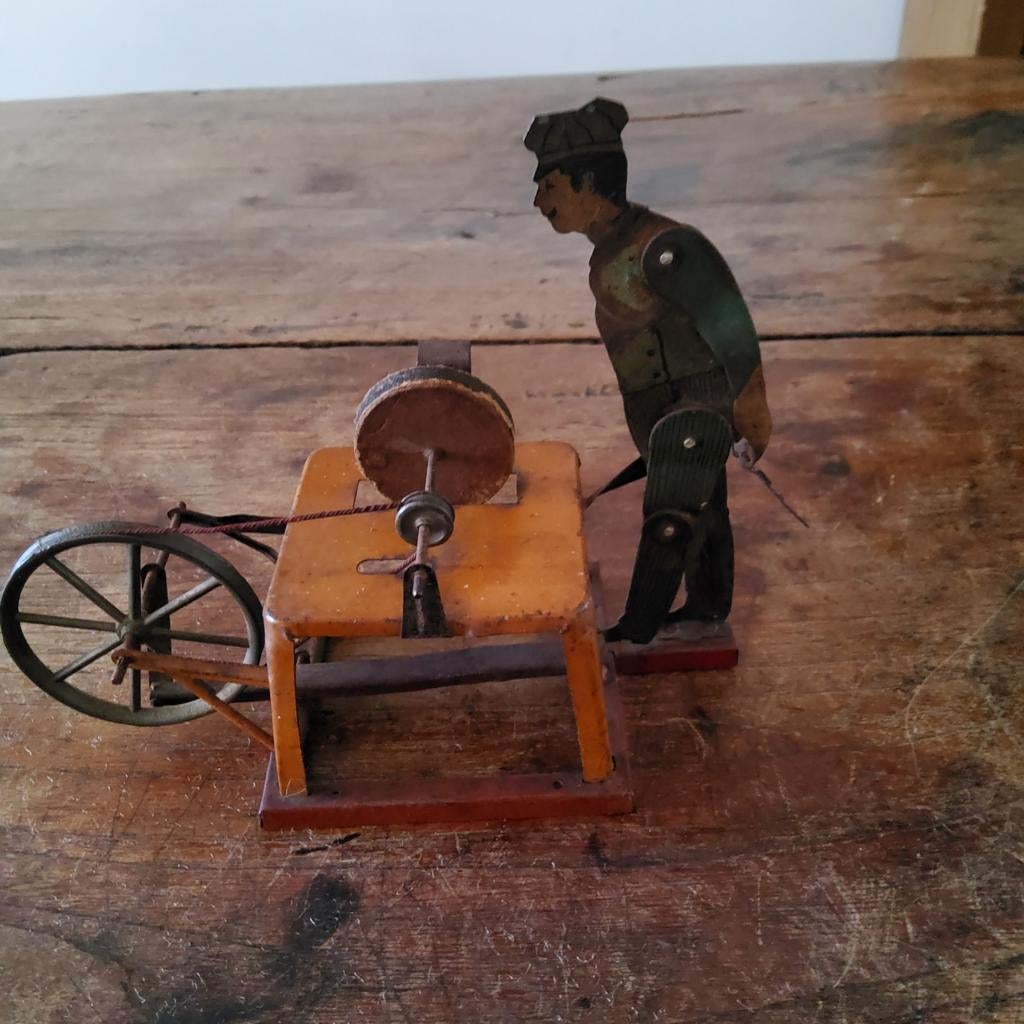 Antiek bijzetstukje stoommachine. BING, Antiek en Kunst, Antiek | Speelgoed, Ophalen of Verzenden