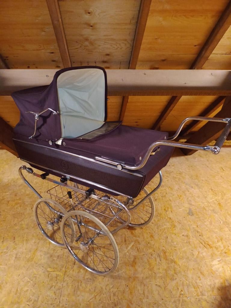 Vintage Kinderwagen - Klassiek en Stijlvol, Gebruikt, Verstelbare duwstang, Ophalen, Kinderwagen