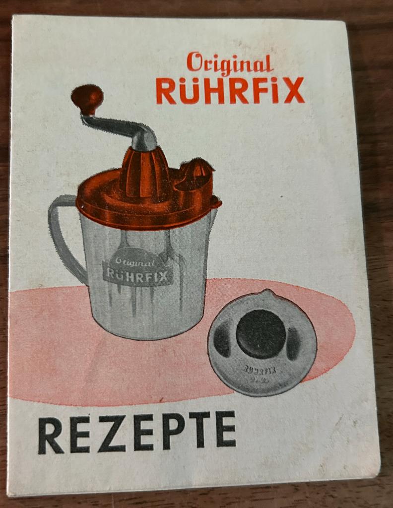 "Original Rührfix" handmixer handleiding, Ophalen of Verzenden, Zo goed als nieuw, Gebruiksvoorwerp