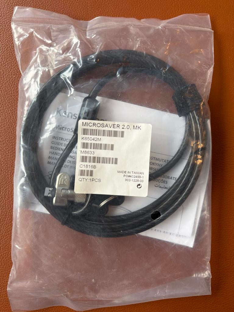 Kensington MicroSaver 2.0 MK Kabelslot - Nieuw in verpakking, Computers en Software, Antivirus- en Beveiligingssoftware, Ophalen of Verzenden