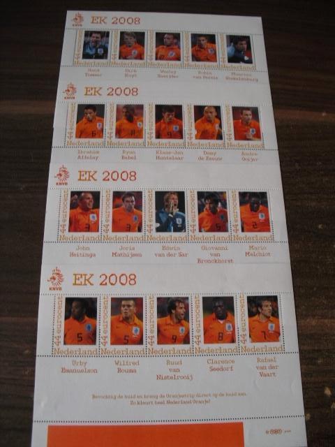 Persoonlijke zegels Voetbal EK 2008 (3459), Postzegels en Munten, Postzegels | Nederland, Verzenden, Postfris