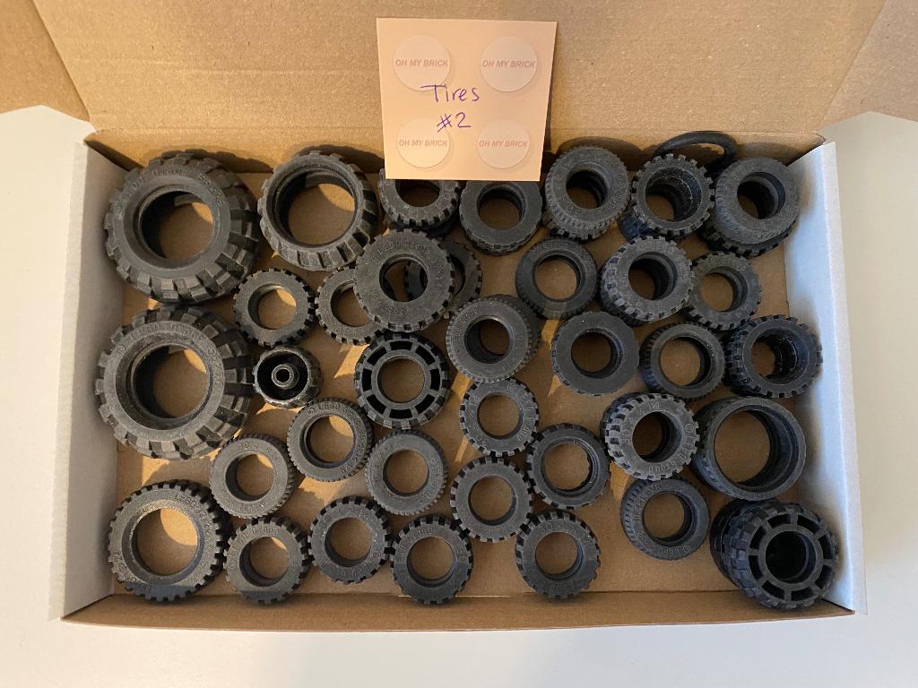 LEGO USED Banden/Tires #2, Kinderen en Baby's, Speelgoed | Duplo en Lego, Verzenden, Gebruikt, Losse stenen, Lego