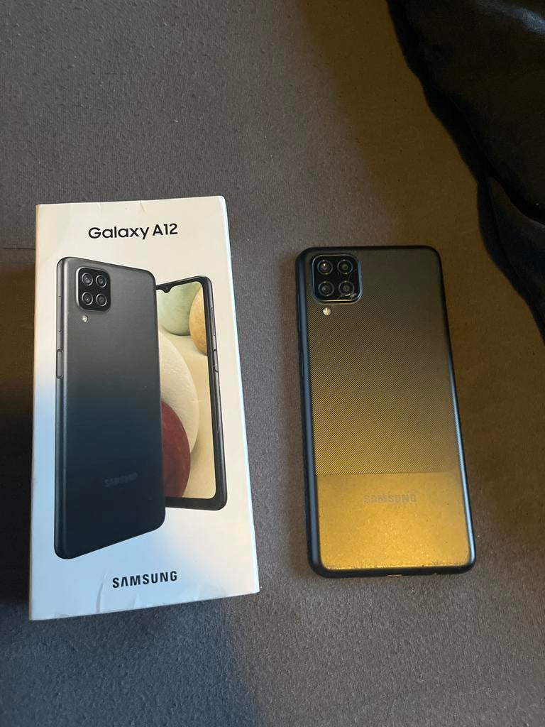 Samsung Galaxy A12 64GB - Goedkoop!, Telecommunicatie, Mobiele telefoons | Samsung, Ophalen, Gebruikt, Zwart, Touchscreen
