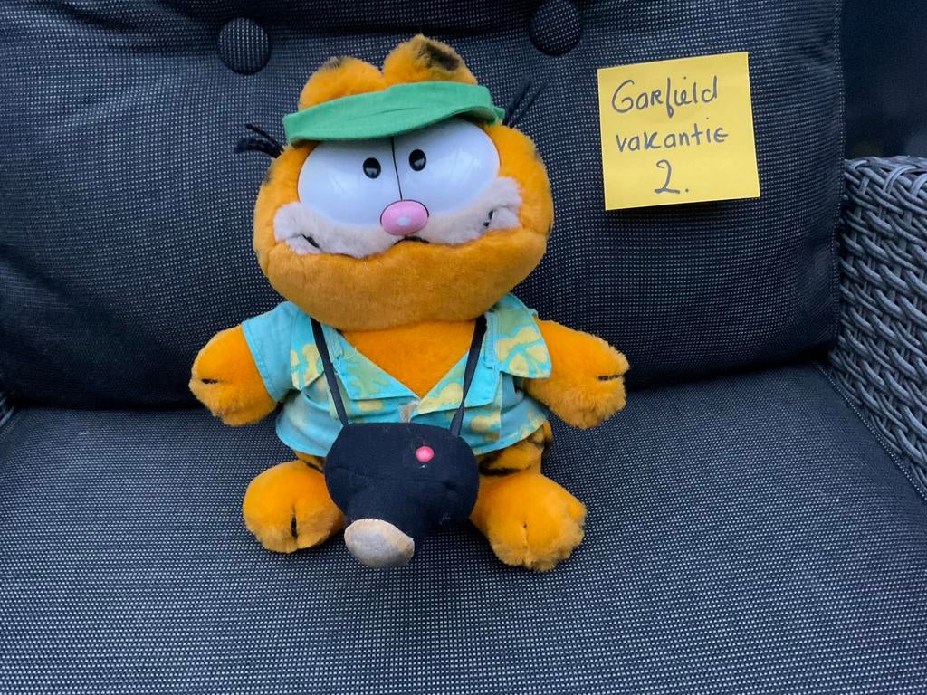 Zgan, niet kapot, vintage Amerikaanse Garfield knuffel 1978, Verzamelen, Ophalen, Garfield, Zo goed als nieuw, Beeldje of Figuurtje