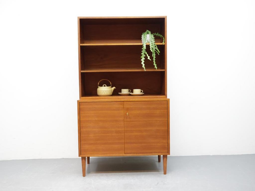 Vintage wandmeubel | 2 delig | Teak, Ophalen, ., Teakhout, 150 tot 200 cm