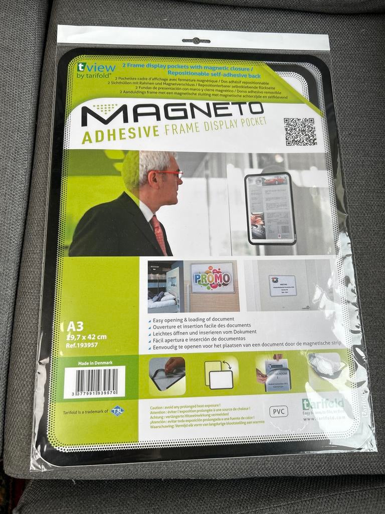 Magneto Adhesive Display Pocket A3 Tarifold, Diversen, Bureau-accessoires, Nieuw, Ophalen of Verzenden