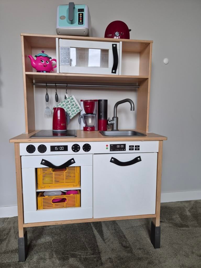 Ikea Speelkeuken met veel accessoires, Ophalen, Gebruikt, Overige materialen, Speelkeuken