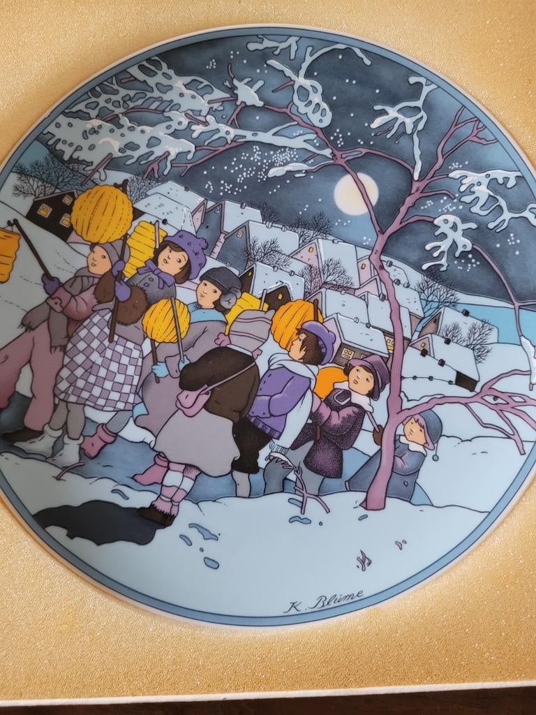 Villeroy & Boch Wandbord Kinderspelen St. Martinszug, Antiek en Kunst, Ophalen of Verzenden