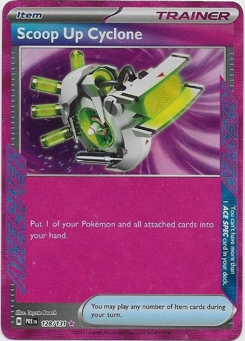 Prismatic Evolutions,  Scoop Up Cyclone [ace spec] 128/131, Ophalen of Verzenden, Nieuw, Losse kaart