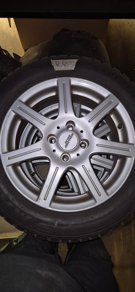 winterbanden met  velgen 185/60 R 15, Auto-onderdelen, Banden en Velgen, 15 inch, Banden en Velgen, 185 mm, Winterbanden