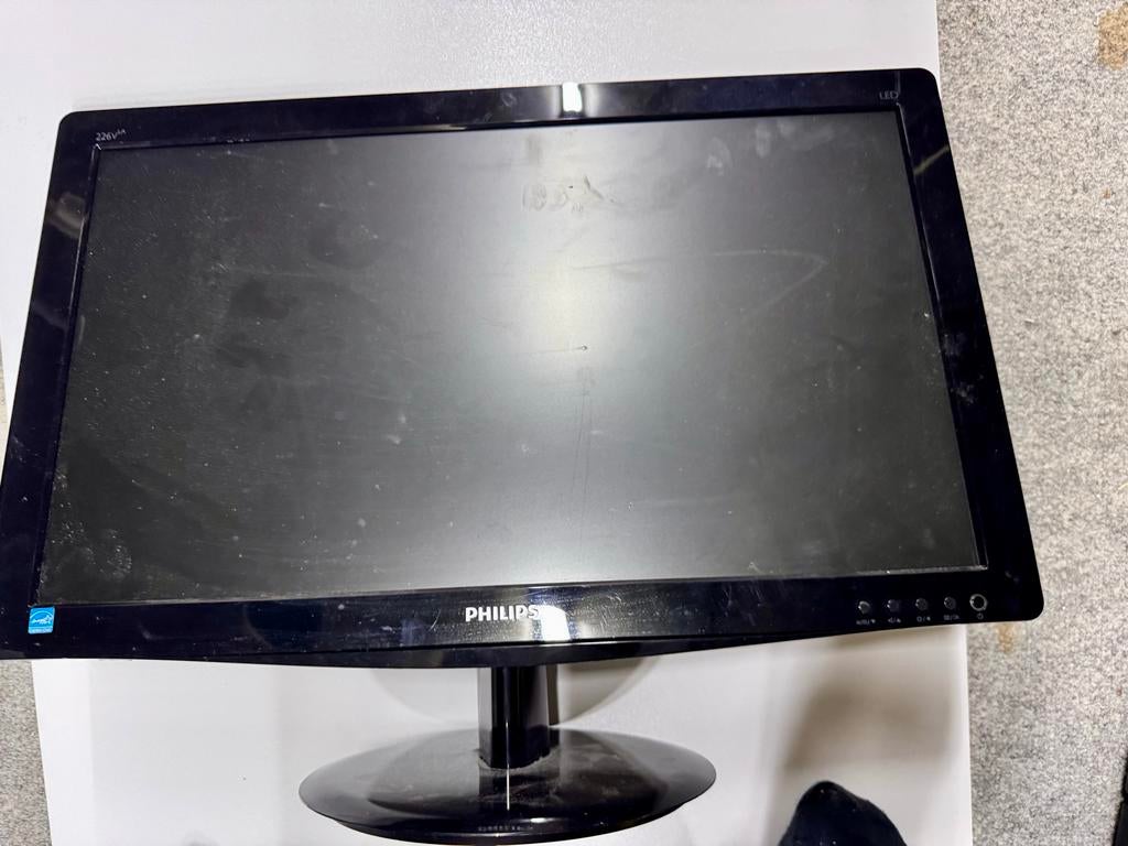 Philips 226V3LAB/00 Monitor, Computers en Software, Monitoren, Gebruikt, 60 Hz of minder, DVI, LED, Full HD, 5 ms of meer, Ophalen of Verzenden