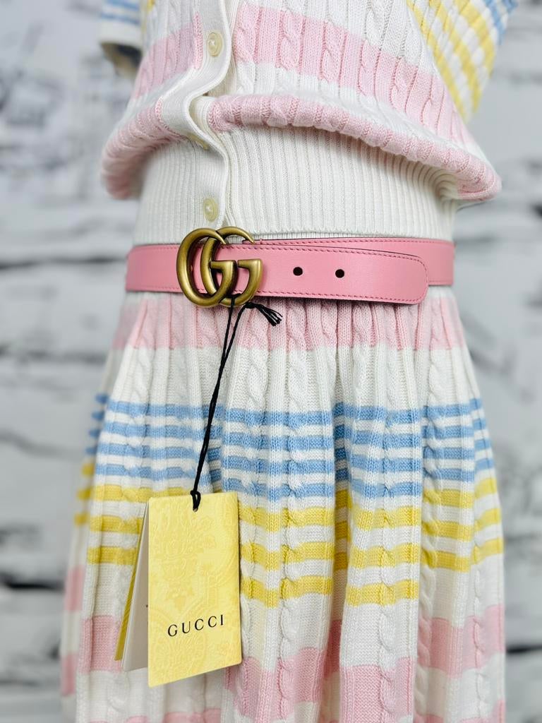 Gucci roze GG marmont riem meisje maat L NIEUW, Gucci, Nieuw, Gucci EU, Customercare@gucci.com