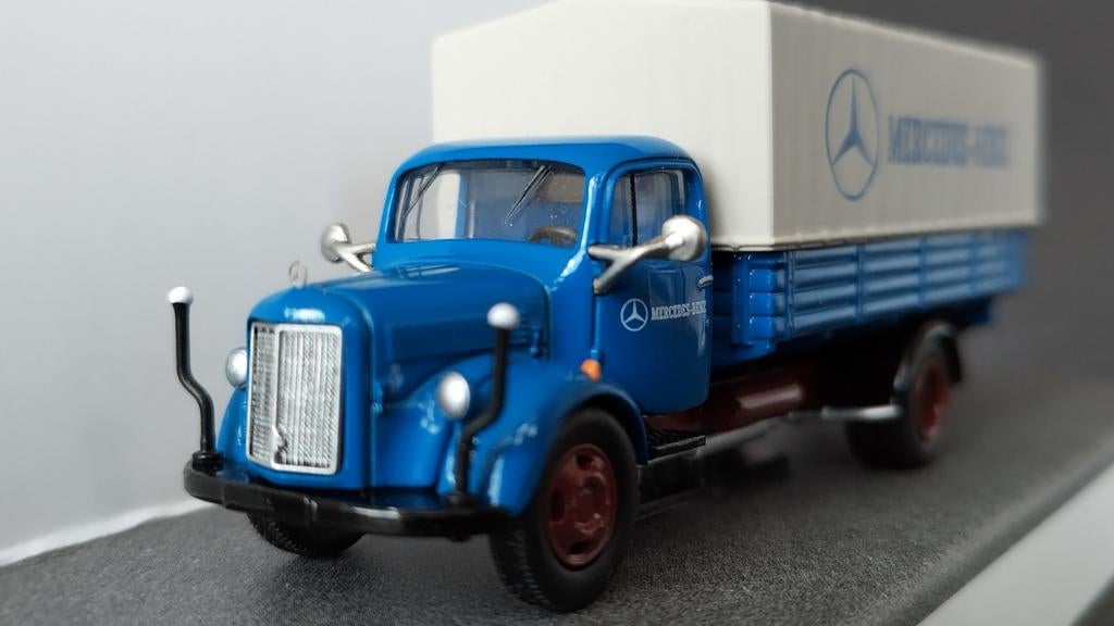 Mercedes Benz L3500 1:87 H0 Schuco Metal Pol, Verzenden, Werkstrasse 1 Fürth Germany, Nieuw, Schuco