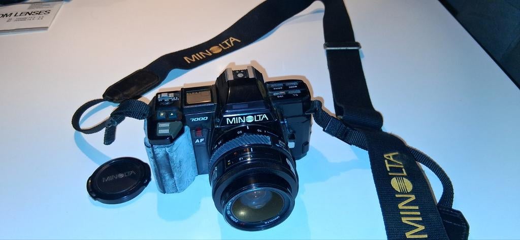 Minolta 7000 camera, zéér complete uitrusting, Ophalen of Verzenden, Zo goed als nieuw, Spiegelreflex, Minolta