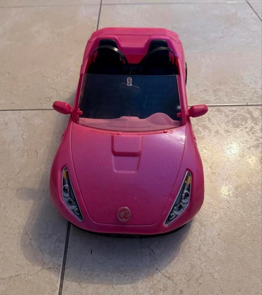 Barbie Auto - Roze Cabriolet, Ophalen of Verzenden, Gebruikt