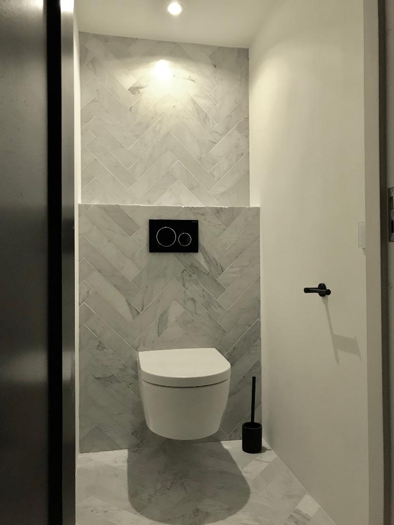 Visgraat ECHT marmer Carrara Italië 40x10 cm mat gezoet, Verzenden, Nieuw, Minder dan 20 cm, 20 tot 40 cm