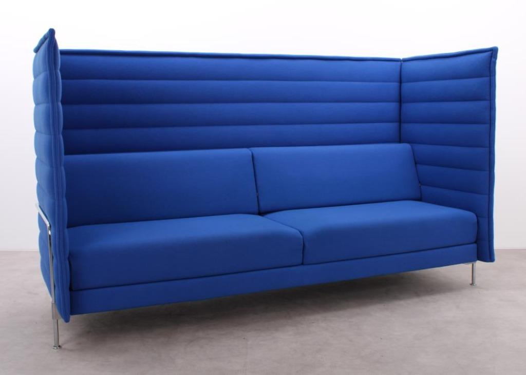 Vitra | Alcove | bank | Blauw, Huis en Inrichting, Tweepersoons, 75 tot 100 cm, Ophalen of Verzenden, Zo goed als nieuw