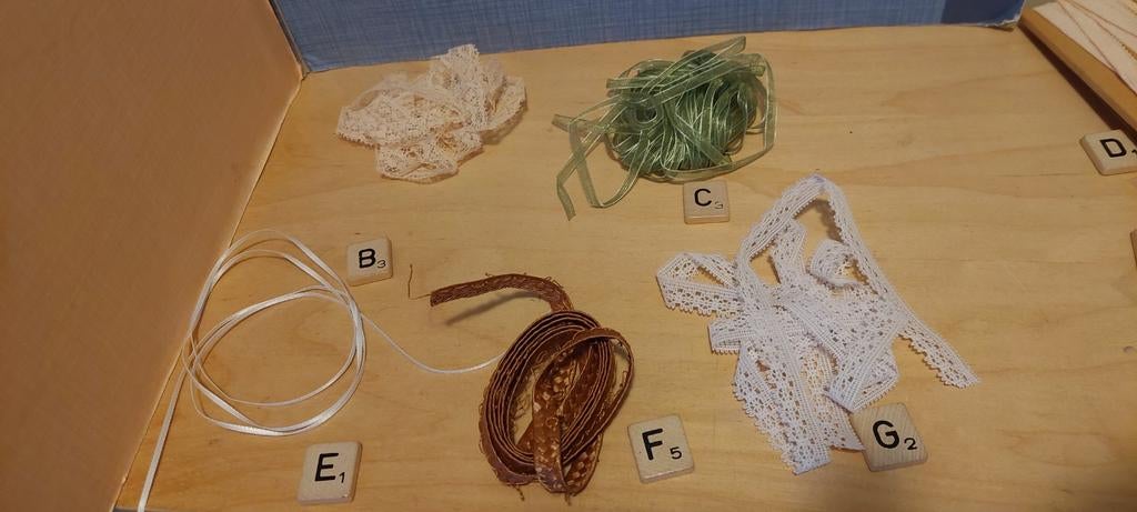Lint en hoedenstro per letter, Ophalen of Verzenden, Nieuw
