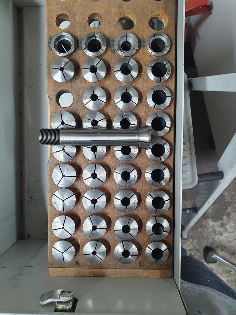 Spantangset L20, Ophalen, Metaaldraaibank