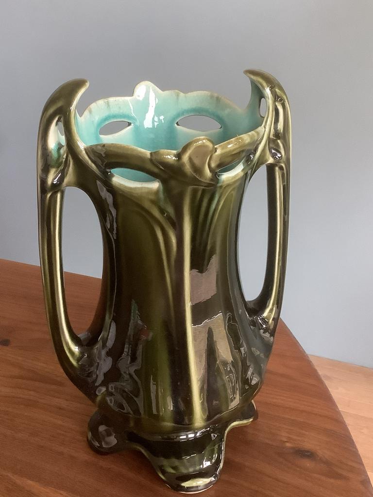 Art Nouveau Gustave de Bruyne vaas, Antiek en Kunst, Antiek | Vazen, Ophalen of Verzenden