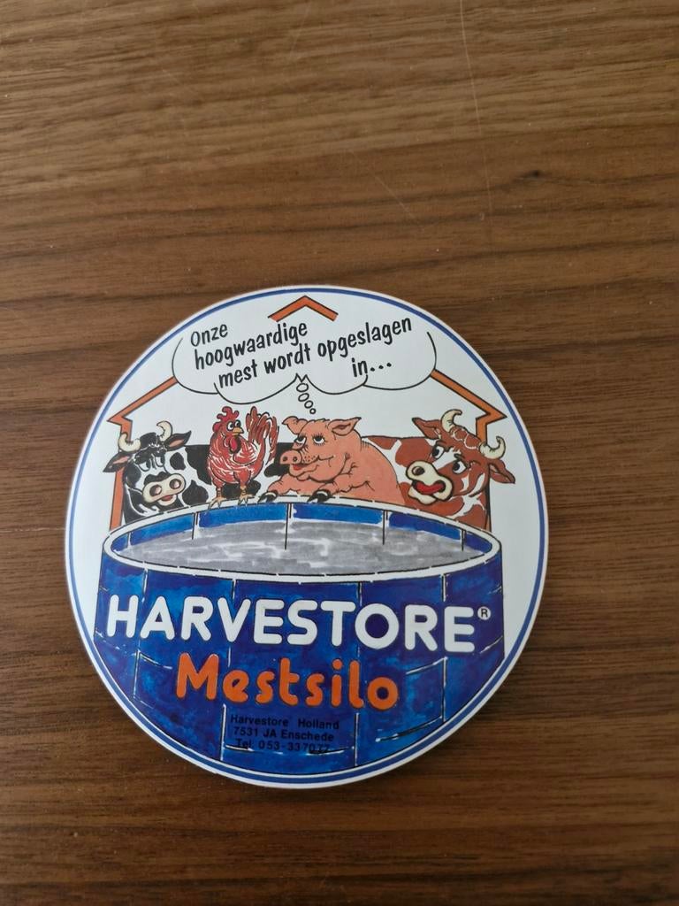5278 Sticker  Harvestorw Mestsilo, Verzamelen, Ophalen of Verzenden, Zo goed als nieuw
