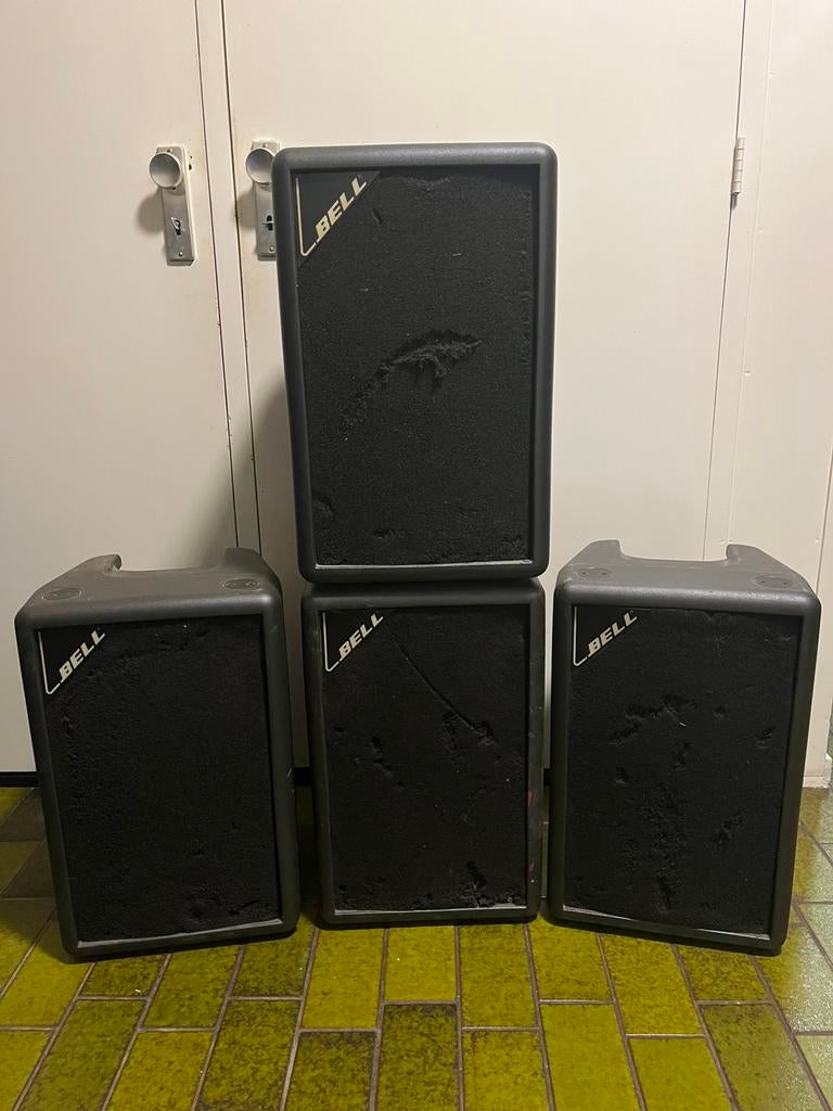 4x Bell V1 luidsprekers, Ophalen, Gebruikt, Audio