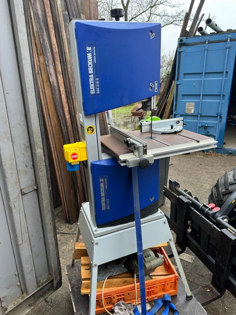 Degelijke Electra Beckum Lintzaagmachine BAS315 op 230-V, 70 mm of meer, 600 tot 1200 watt, Ophalen of Verzenden, Zo goed als nieuw