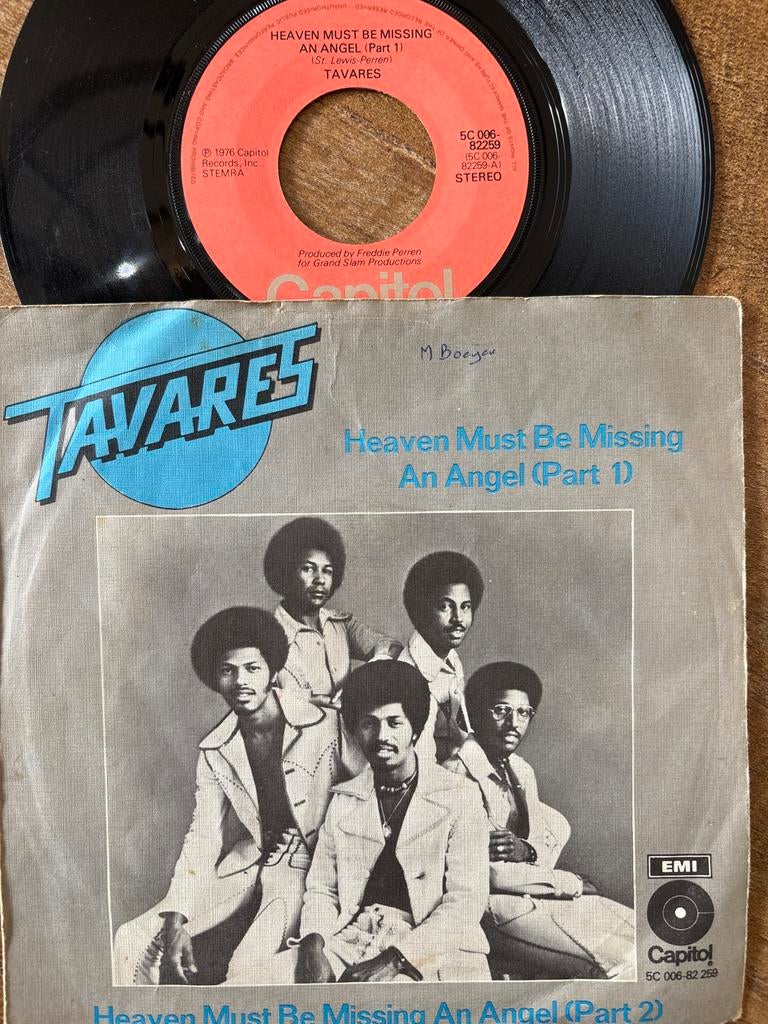 Tavares - Heaven Must Be Missing An Angel 7" Single, 7 inch, Single, Ophalen of Verzenden, Zo goed als nieuw