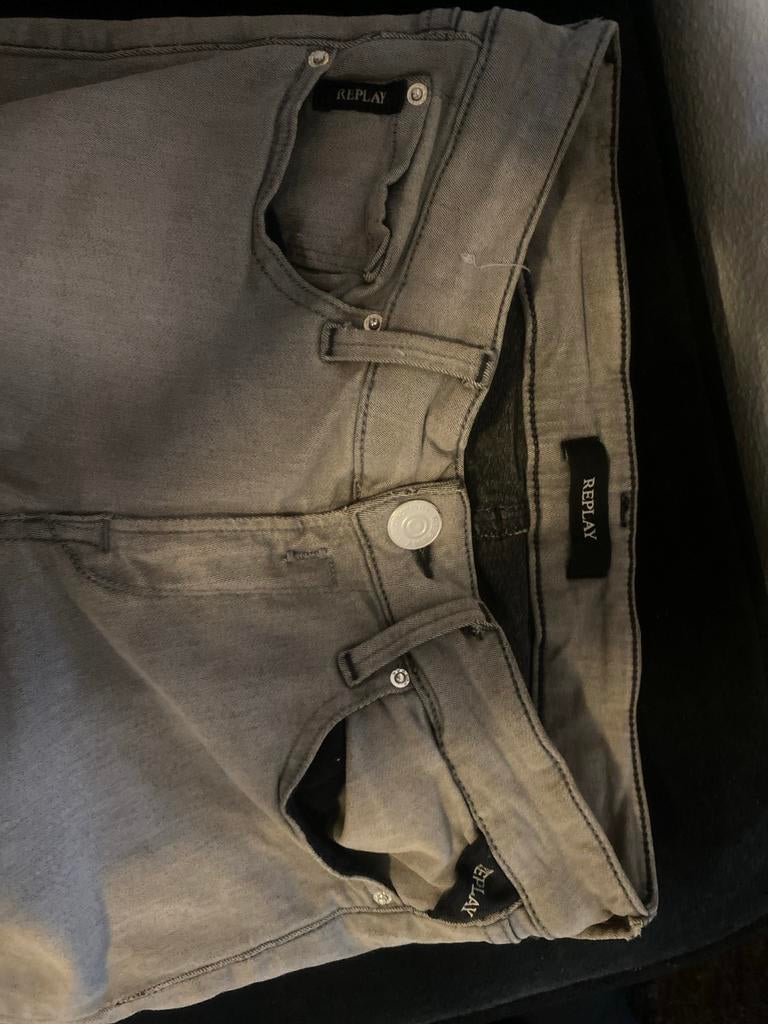 Replay Jeans Grijs - Nette Staat, Ophalen of Verzenden, Gedragen, Grijs, W27 (confectie 34) of kleiner