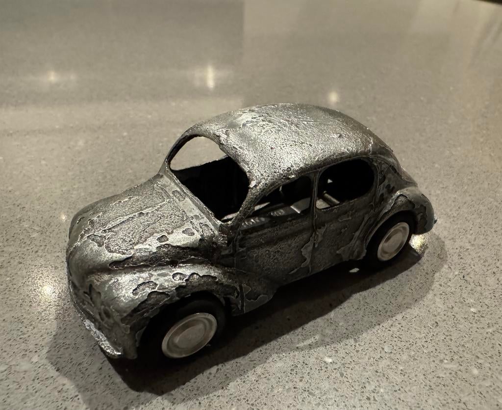 Lion Car Renault 4 CV, Hobby en Vrije tijd, Modelauto's | 1:43, Ophalen of Verzenden, Zo goed als nieuw, Auto, Overige merken