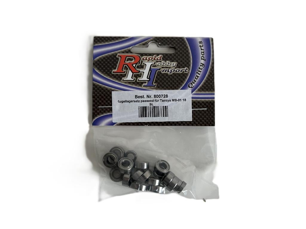Tamiya Kogellagerset MB-01 18-delig 800728, Ophalen of Verzenden, Nieuw, Schaal 1:10, Elektro