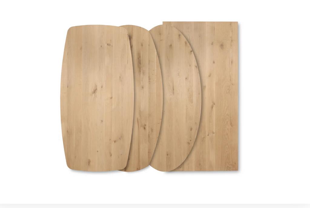 Foto 4 van Eiken deens ovaal 160-240cm deens ovale massief eiken bladen