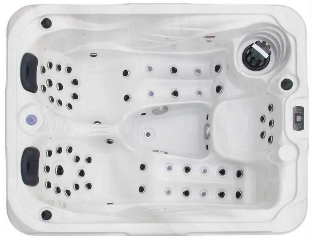 Jacuzzi nieuw 3 pers met 2 ligplekken € 7995,-, Ophalen of Verzenden, Nieuw, Trap, Vast