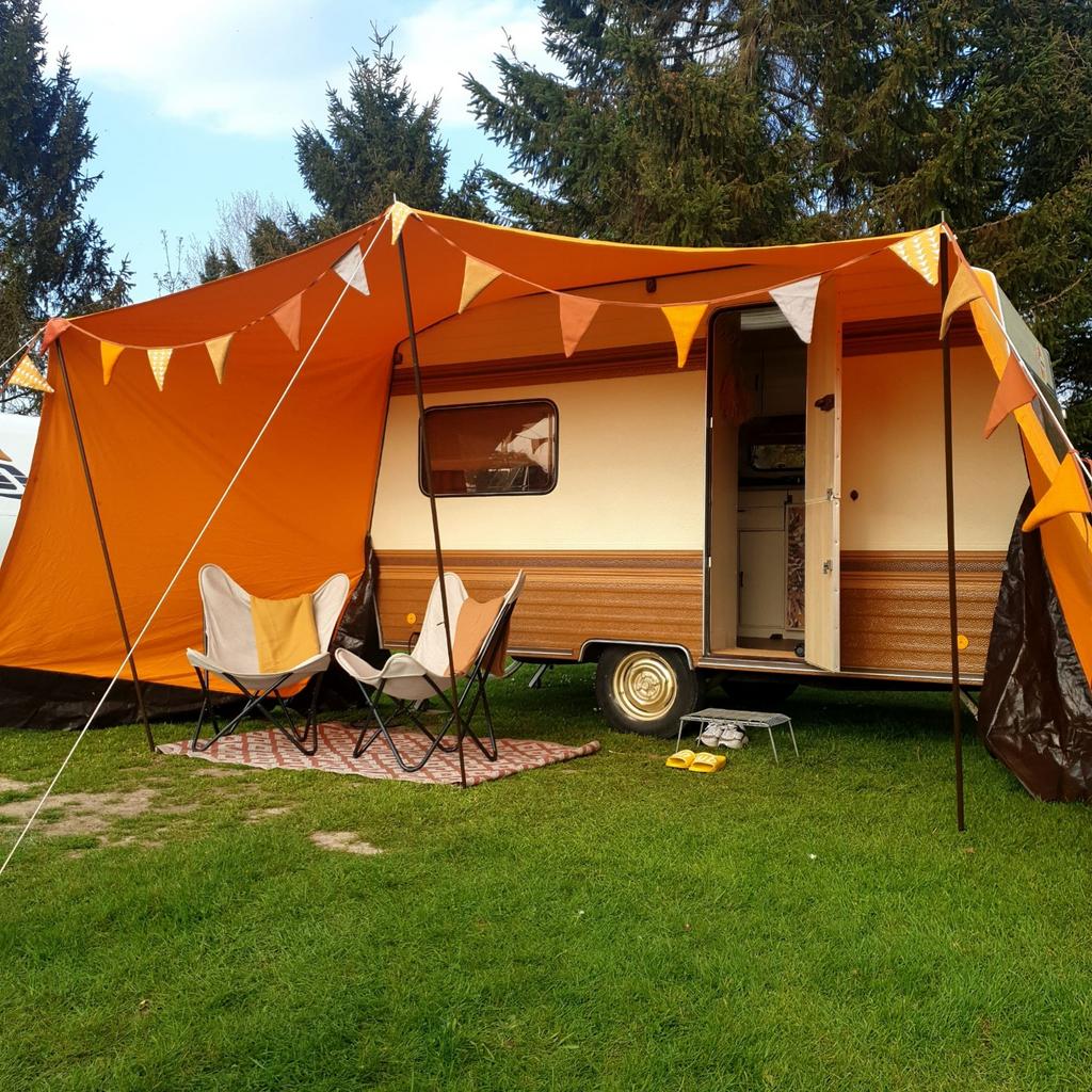 Te huur retro vintage caravan -4persoons!!