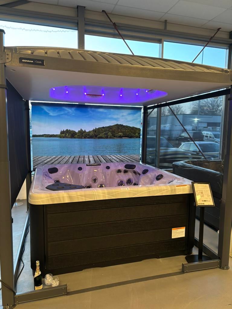 Covana Oasis jacuzzi overkapping elektrisch direct leverbaar, Tuin en Terras, Ophalen, Nieuw, Overige typen